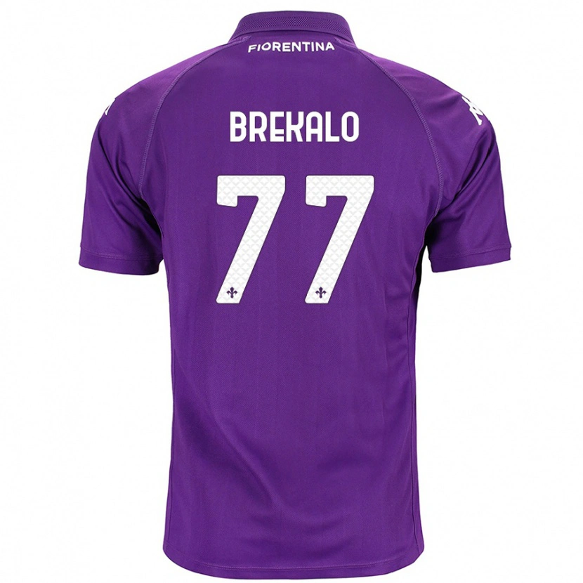 Danxen Niño Camiseta Josip Brekalo #77 Morado 1ª Equipación 2024/25 La Camisa