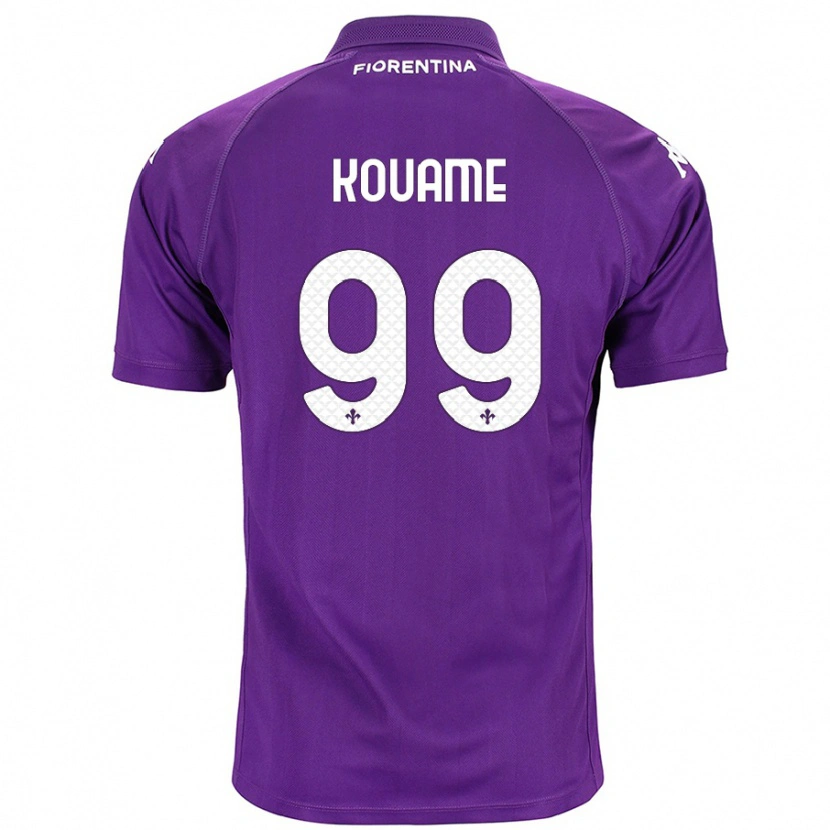 Danxen Niño Camiseta Christian Kouamé #99 Morado 1ª Equipación 2024/25 La Camisa