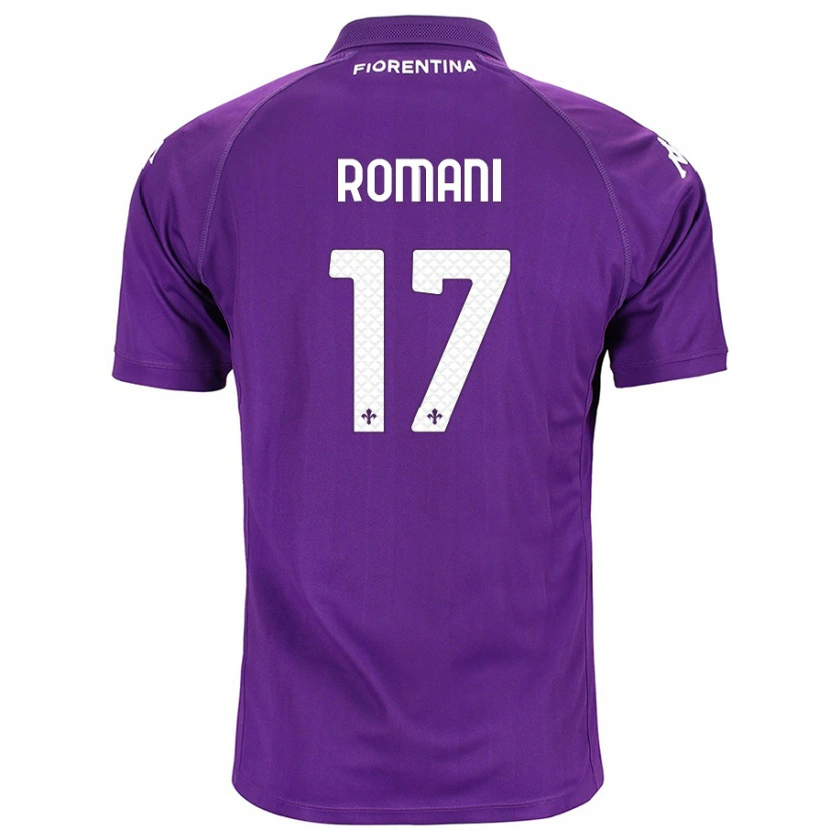 Danxen Niño Camiseta Lorenzo Romani #17 Morado 1ª Equipación 2024/25 La Camisa