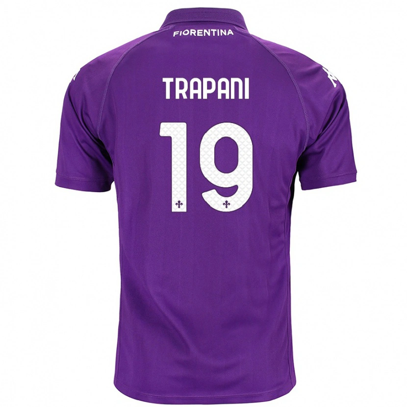 Danxen Niño Camiseta Niccolò Trapani #19 Morado 1ª Equipación 2024/25 La Camisa