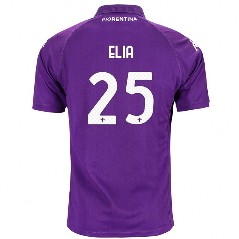 Danxen Niño Camiseta Mirko Elia #25 Morado 1ª Equipación 2024/25 La Camisa