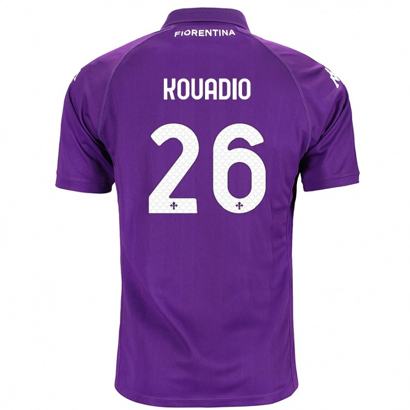 Danxen Niño Camiseta Eddy Kouadio #26 Morado 1ª Equipación 2024/25 La Camisa