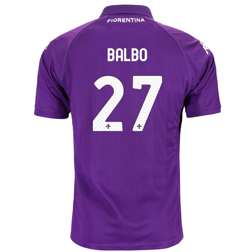 Danxen Niño Camiseta Luis Balbo #27 Morado 1ª Equipación 2024/25 La Camisa