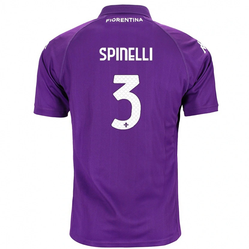 Danxen Niño Camiseta Giorgia Spinelli #3 Morado 1ª Equipación 2024/25 La Camisa