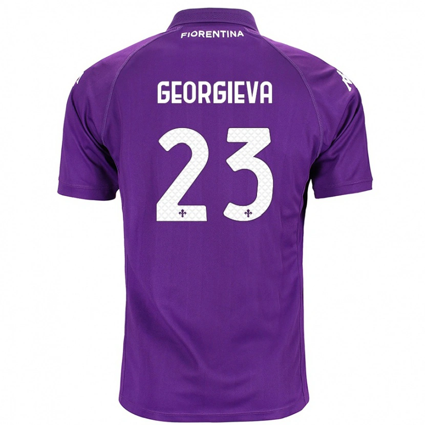 Danxen Niño Camiseta Marina Georgieva #23 Morado 1ª Equipación 2024/25 La Camisa