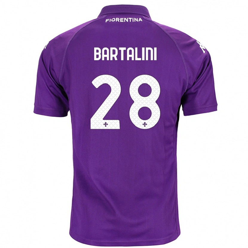 Danxen Niño Camiseta Viola Bartalini #28 Morado 1ª Equipación 2024/25 La Camisa