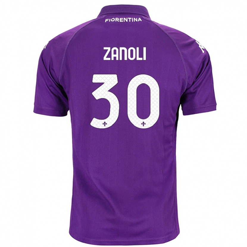 Danxen Niño Camiseta Martina Zanoli #30 Morado 1ª Equipación 2024/25 La Camisa