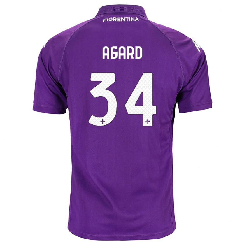 Danxen Niño Camiseta Laura Agard #34 Morado 1ª Equipación 2024/25 La Camisa