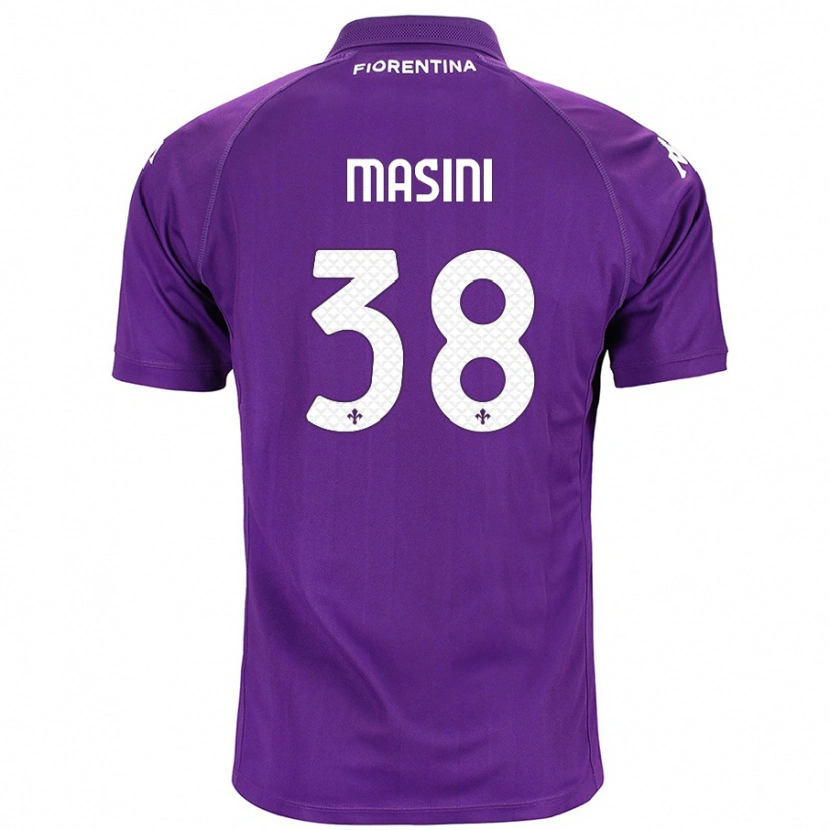 Danxen Niño Camiseta Linda Masini #38 Morado 1ª Equipación 2024/25 La Camisa