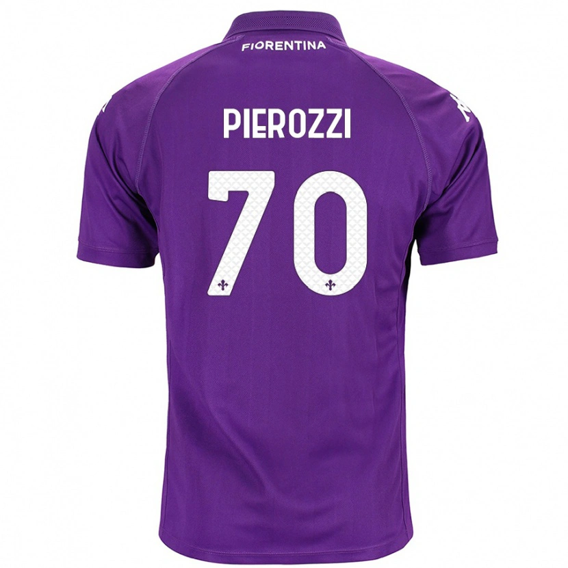 Danxen Niño Camiseta Niccolò Pierozzi #70 Morado 1ª Equipación 2024/25 La Camisa