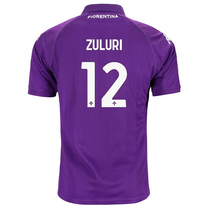 Danxen Niño Camiseta Athena Zuluri #12 Morado 1ª Equipación 2024/25 La Camisa