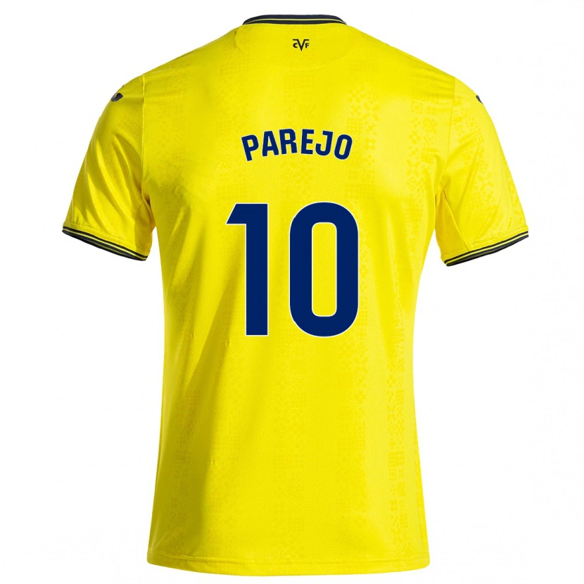 Danxen Niño Camiseta Dani Parejo #10 Amarillo Negro 1ª Equipación 2024/25 La Camisa