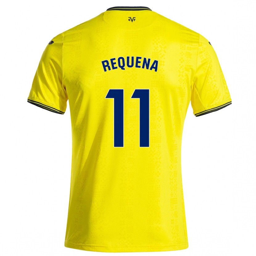 Danxen Niño Camiseta Dani Requena #11 Amarillo Negro 1ª Equipación 2024/25 La Camisa