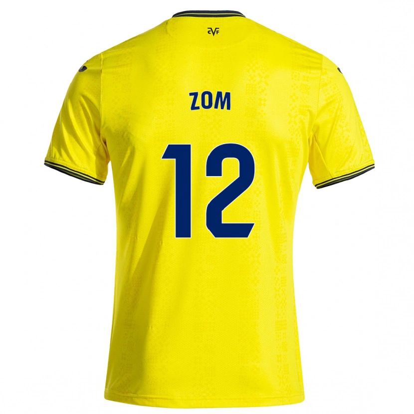 Danxen Niño Camiseta Ludo Zom #12 Amarillo Negro 1ª Equipación 2024/25 La Camisa