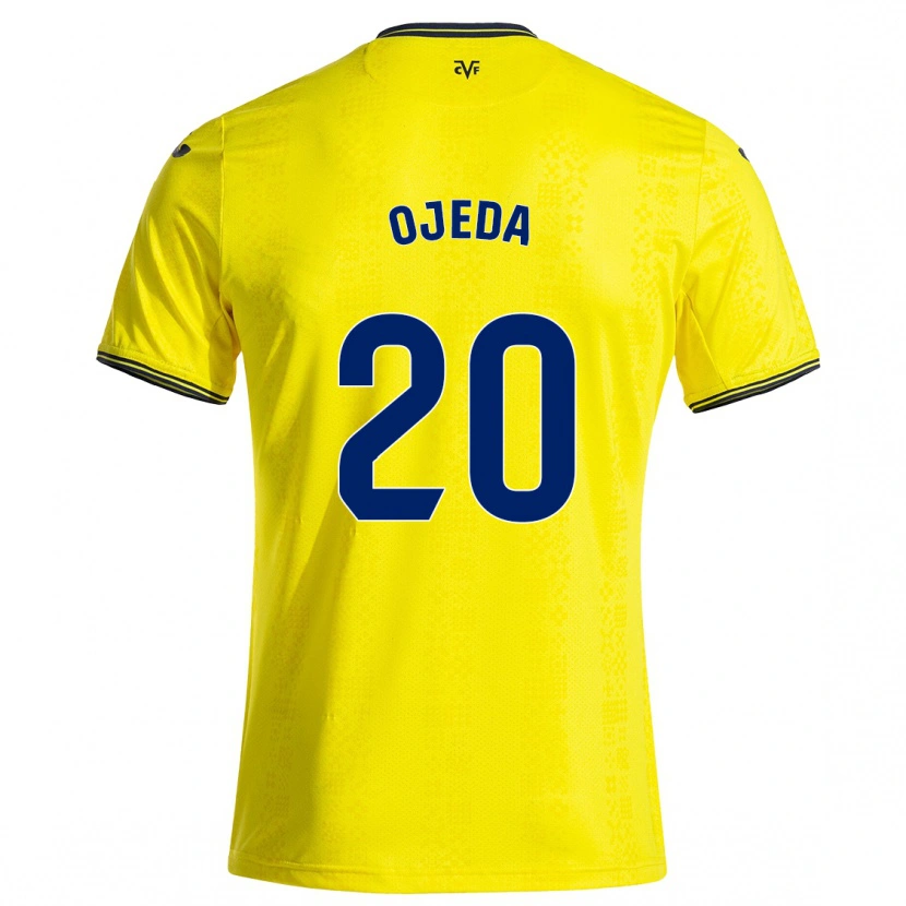 Danxen Niño Camiseta Thiago Ojeda #20 Amarillo Negro 1ª Equipación 2024/25 La Camisa