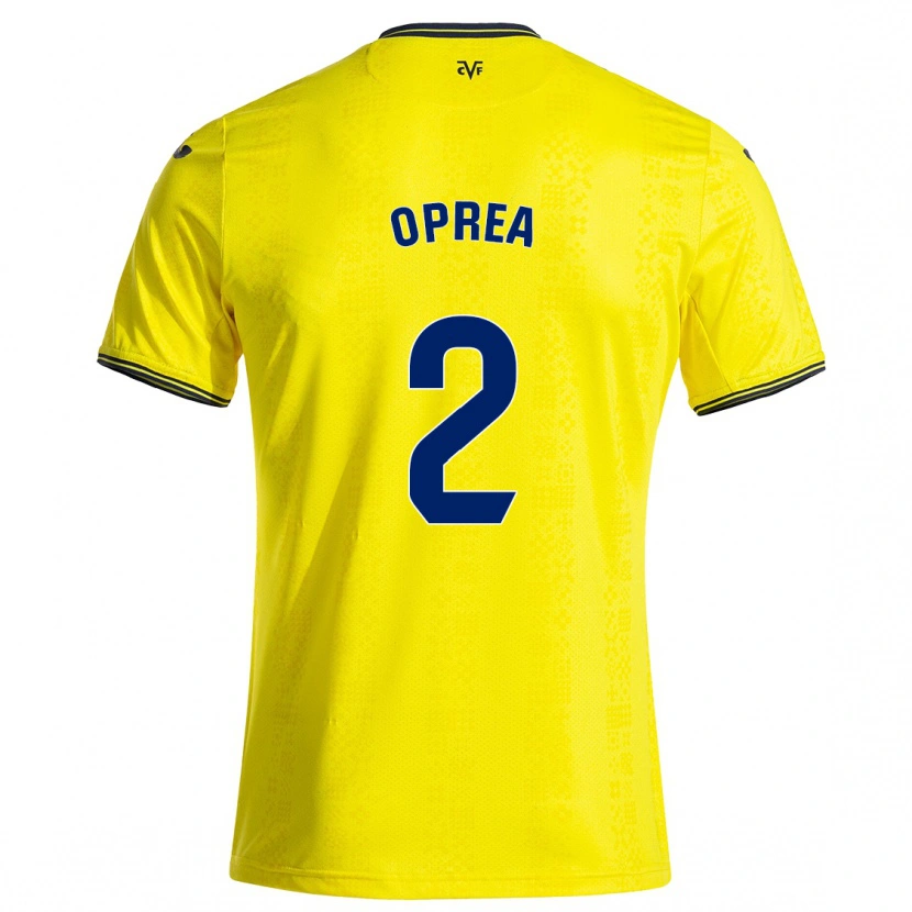 Danxen Niño Camiseta Olivia Oprea #2 Amarillo Negro 1ª Equipación 2024/25 La Camisa