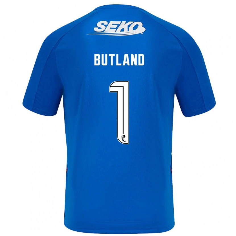 Danxen Niño Camiseta Jack Butland #1 Azul Oscuro 1ª Equipación 2024/25 La Camisa