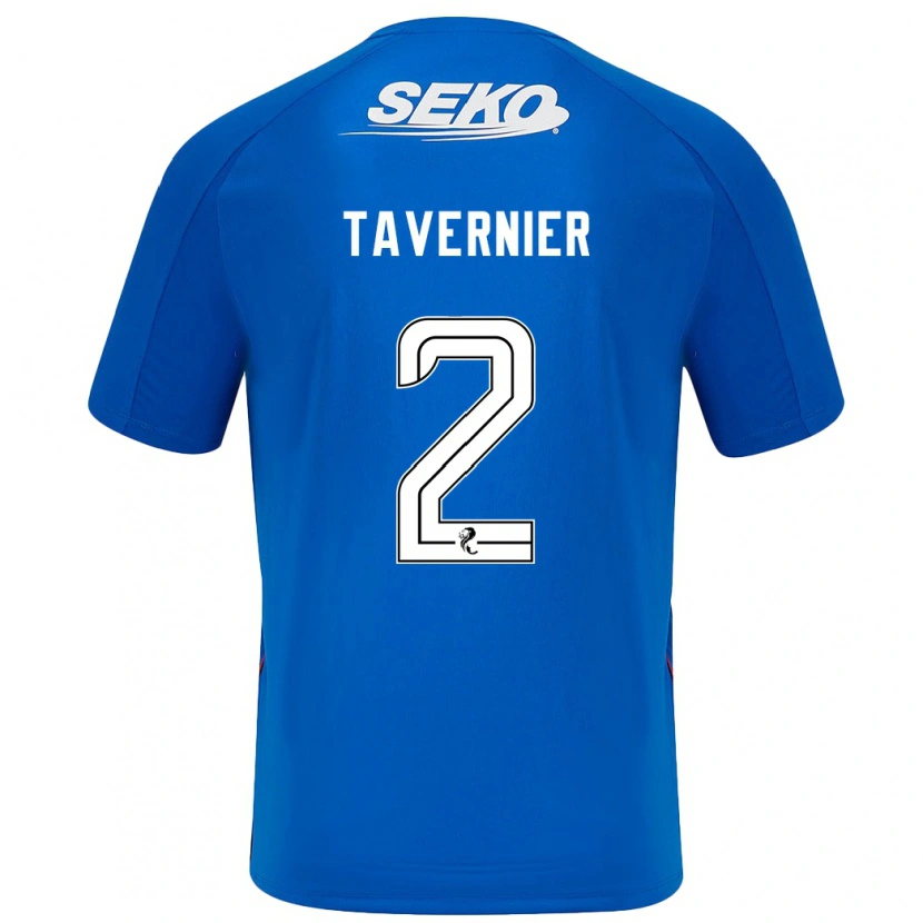 Danxen Niño Camiseta James Tavernier #2 Azul Oscuro 1ª Equipación 2024/25 La Camisa