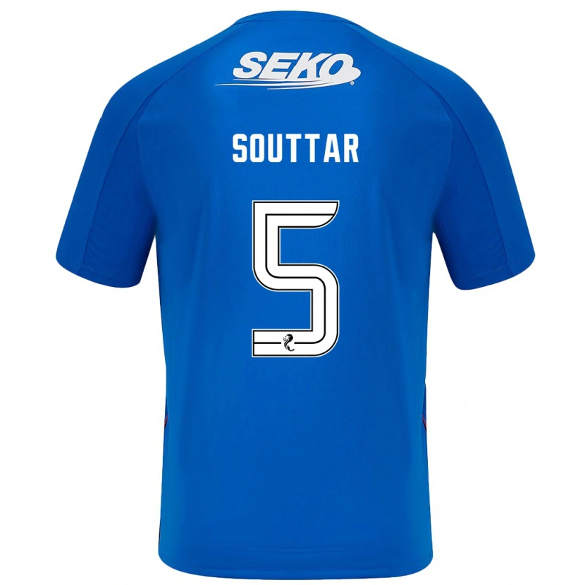 Danxen Niño Camiseta John Souttar #5 Azul Oscuro 1ª Equipación 2024/25 La Camisa