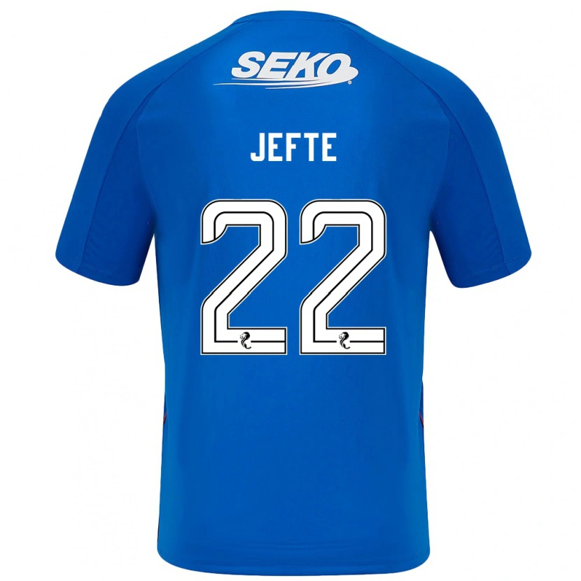 Danxen Niño Camiseta Jefté #22 Azul Oscuro 1ª Equipación 2024/25 La Camisa