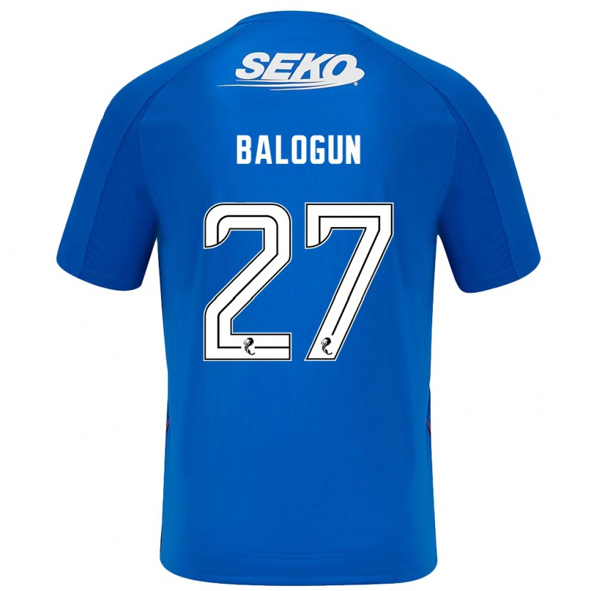 Danxen Niño Camiseta Leon Balogun #27 Azul Oscuro 1ª Equipación 2024/25 La Camisa