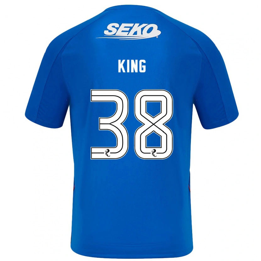 Danxen Niño Camiseta Leon King #38 Azul Oscuro 1ª Equipación 2024/25 La Camisa