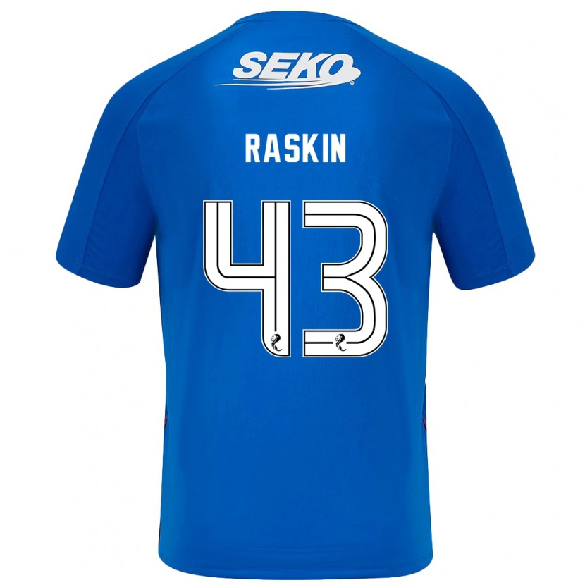 Danxen Niño Camiseta Nicolas Raskin #43 Azul Oscuro 1ª Equipación 2024/25 La Camisa