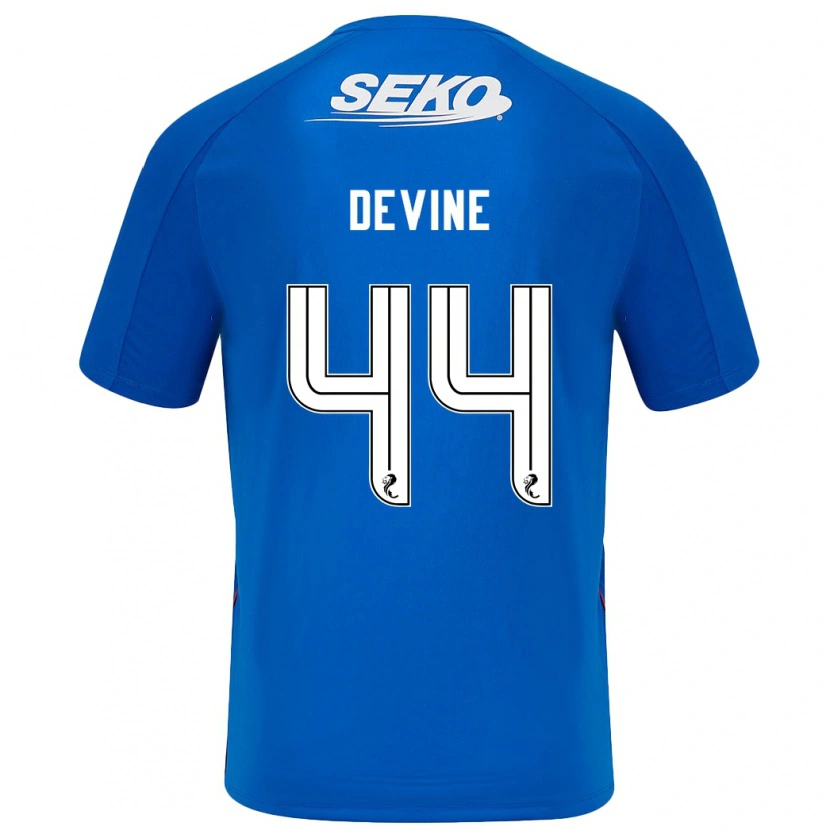 Danxen Niño Camiseta Adam Devine #44 Azul Oscuro 1ª Equipación 2024/25 La Camisa