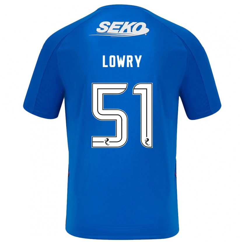 Danxen Niño Camiseta Alex Lowry #51 Azul Oscuro 1ª Equipación 2024/25 La Camisa