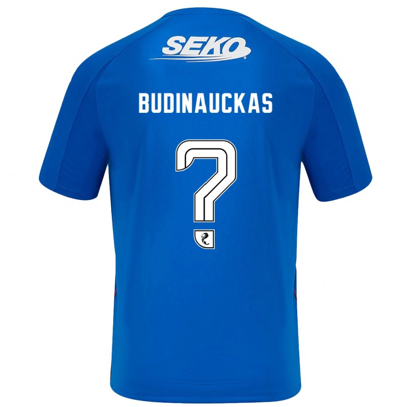 Danxen Niño Camiseta Lewis Budinauckas #0 Azul Oscuro 1ª Equipación 2024/25 La Camisa