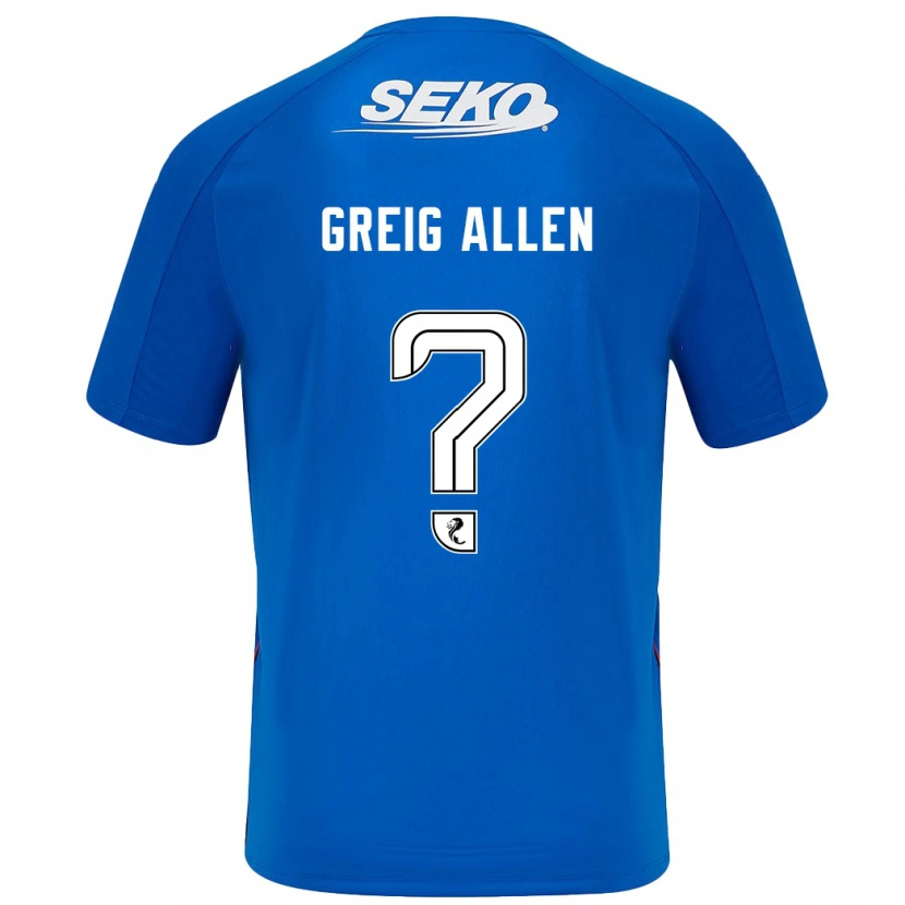 Danxen Niño Camiseta Greig Allen #0 Azul Oscuro 1ª Equipación 2024/25 La Camisa