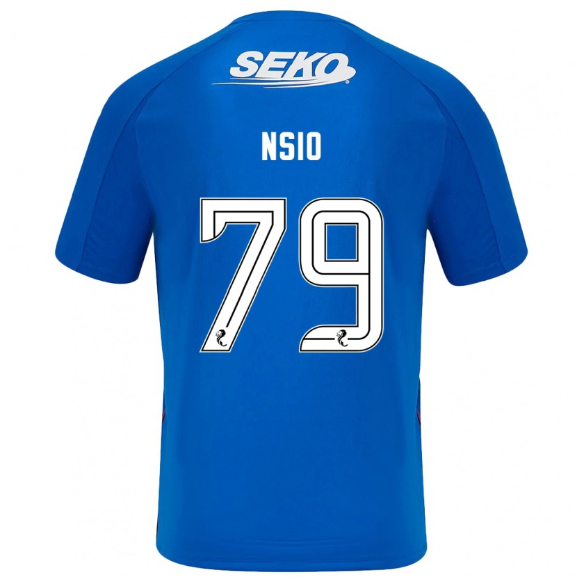 Danxen Niño Camiseta Paul Nsio #79 Azul Oscuro 1ª Equipación 2024/25 La Camisa