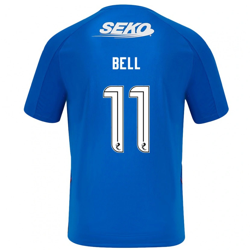 Danxen Niño Camiseta Megan Bell #11 Azul Oscuro 1ª Equipación 2024/25 La Camisa