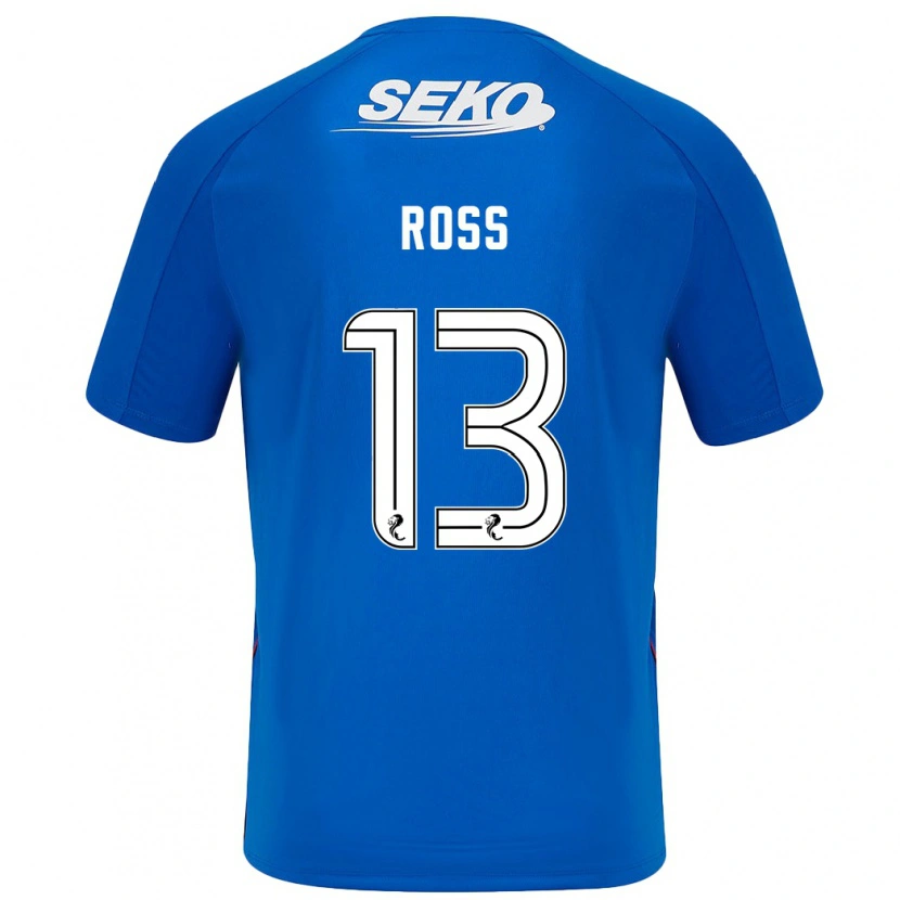 Danxen Niño Camiseta Jane Ross #13 Azul Oscuro 1ª Equipación 2024/25 La Camisa