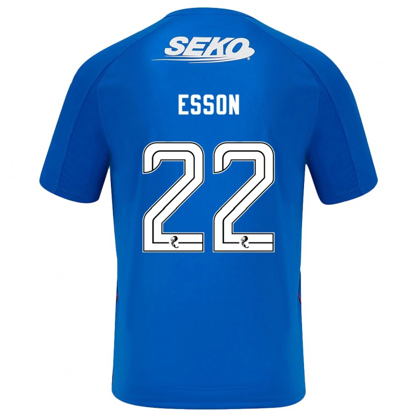 Danxen Niño Camiseta Victoria Esson #22 Azul Oscuro 1ª Equipación 2024/25 La Camisa