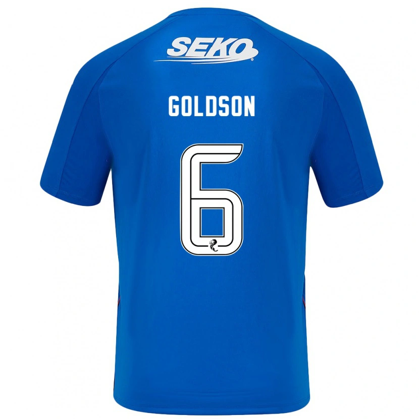 Danxen Niño Camiseta Connor Goldson #6 Azul Oscuro 1ª Equipación 2024/25 La Camisa