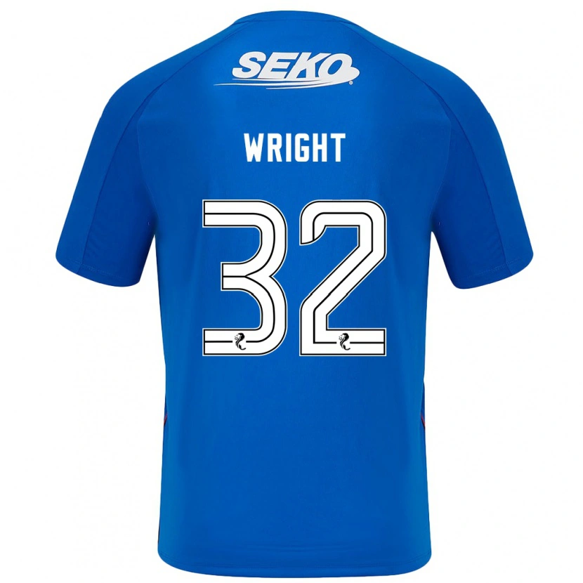 Danxen Niño Camiseta Kieran Wright #32 Azul Oscuro 1ª Equipación 2024/25 La Camisa