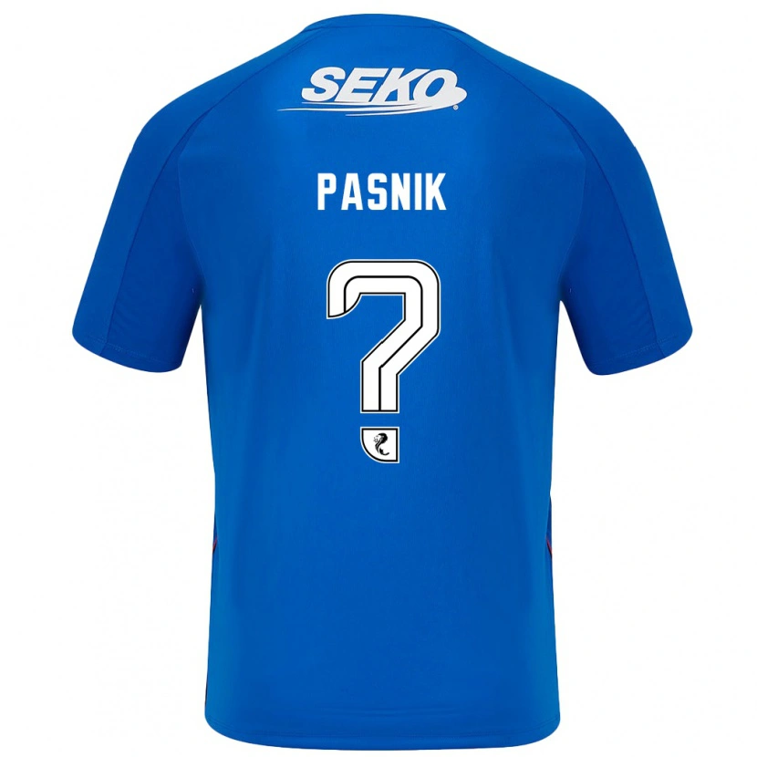 Danxen Niño Camiseta Tyler Pasnik #0 Azul Oscuro 1ª Equipación 2024/25 La Camisa