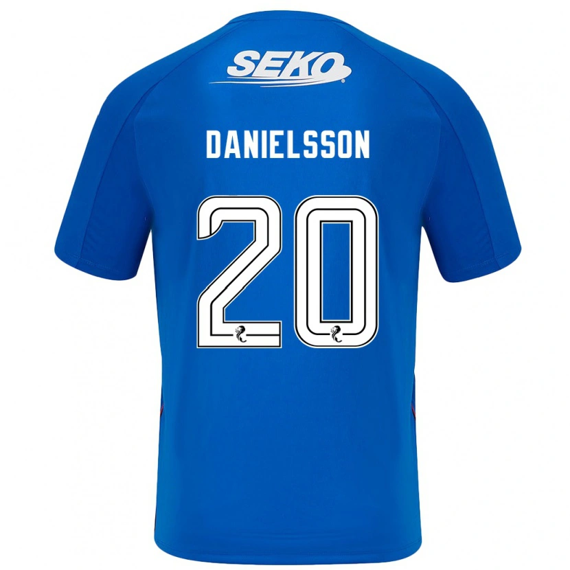 Danxen Niño Camiseta Jenny Julia Danielsson #20 Azul Oscuro 1ª Equipación 2024/25 La Camisa