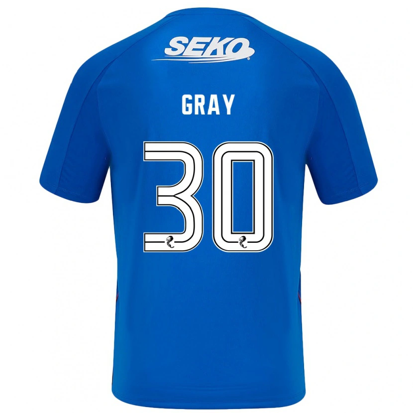 Danxen Niño Camiseta Georgia Gray #30 Azul Oscuro 1ª Equipación 2024/25 La Camisa