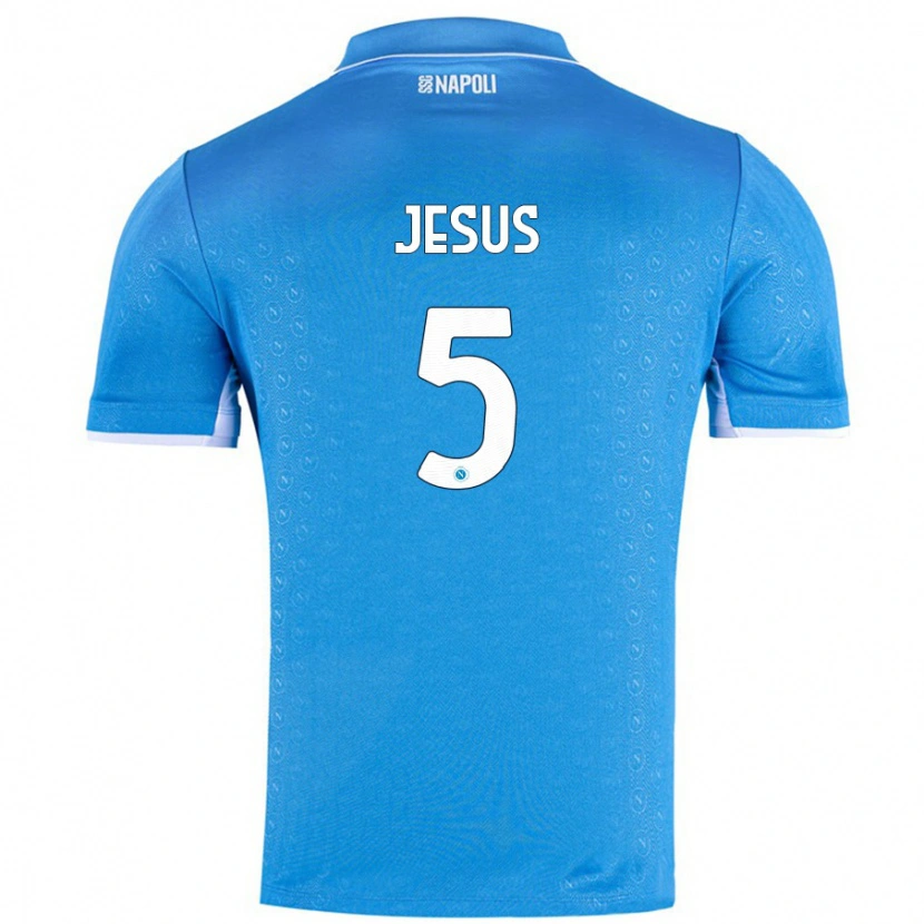 Danxen Niño Camiseta Juan Jesus #5 Azul Cielo 1ª Equipación 2024/25 La Camisa