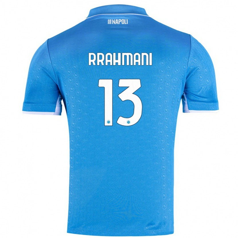 Danxen Niño Camiseta Amir Rrahmani #13 Azul Cielo 1ª Equipación 2024/25 La Camisa