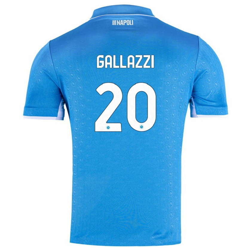 Danxen Niño Camiseta Valentina Gallazzi #20 Azul Cielo 1ª Equipación 2024/25 La Camisa