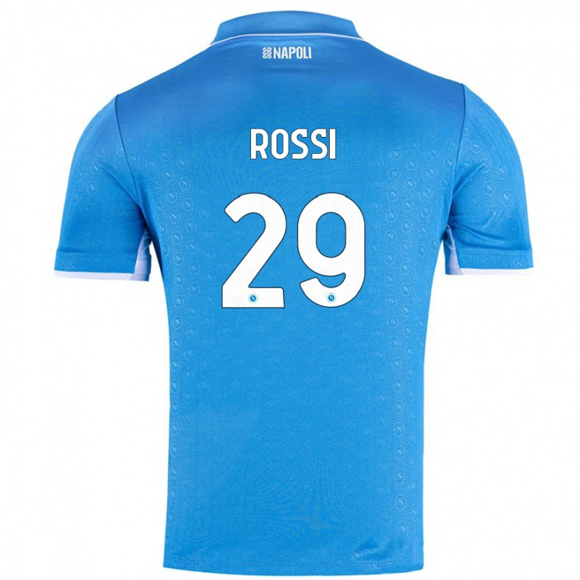 Danxen Niño Camiseta Francesco Rossi #29 Azul Cielo 1ª Equipación 2024/25 La Camisa