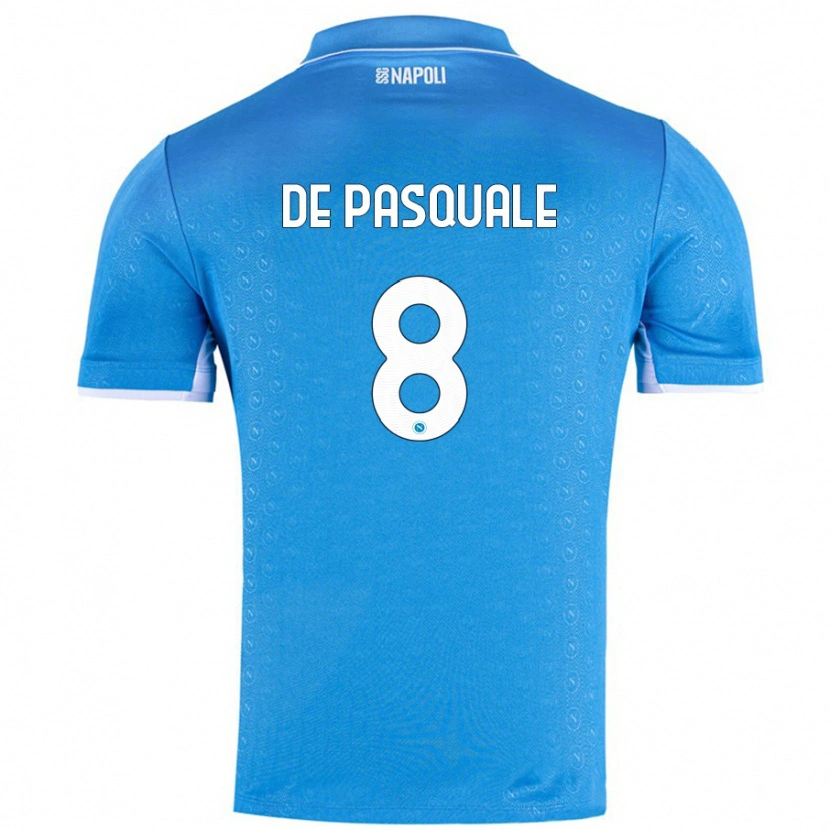 Danxen Niño Camiseta Dylan De Pasquale #8 Azul Cielo 1ª Equipación 2024/25 La Camisa