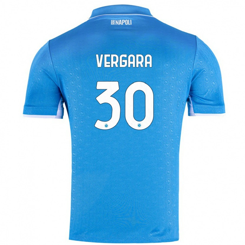 Danxen Niño Camiseta Antonio Vergara #30 Azul Cielo 1ª Equipación 2024/25 La Camisa