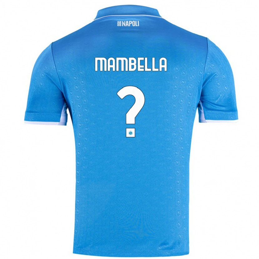 Danxen Niño Camiseta Andrea Mambella #0 Azul Cielo 1ª Equipación 2024/25 La Camisa