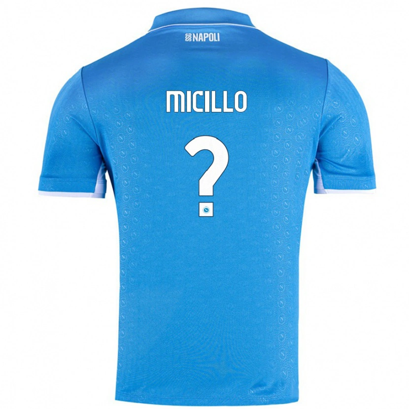 Danxen Niño Camiseta Salvatore Micillo #0 Azul Cielo 1ª Equipación 2024/25 La Camisa