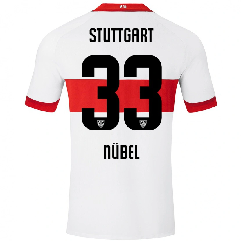 Danxen Niño Camiseta Alexander Nübel #33 Blanco Rojo 1ª Equipación 2024/25 La Camisa