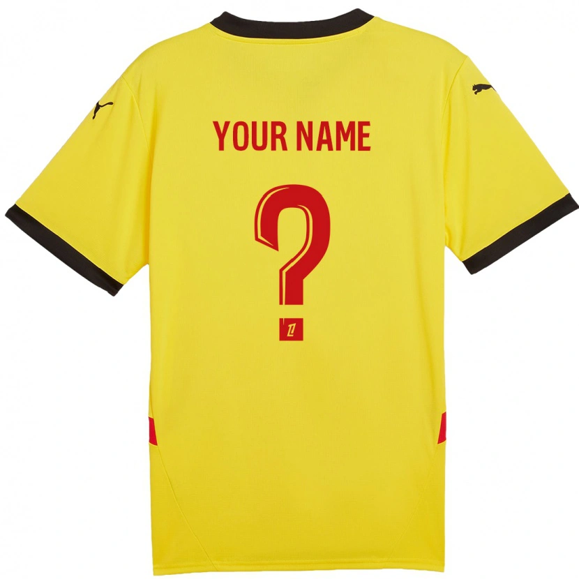 Danxen Niño Camiseta Su Nombre #0 Amarillo Rojo 1ª Equipación 2024/25 La Camisa